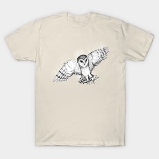 Attacking barn owl T-Shirt